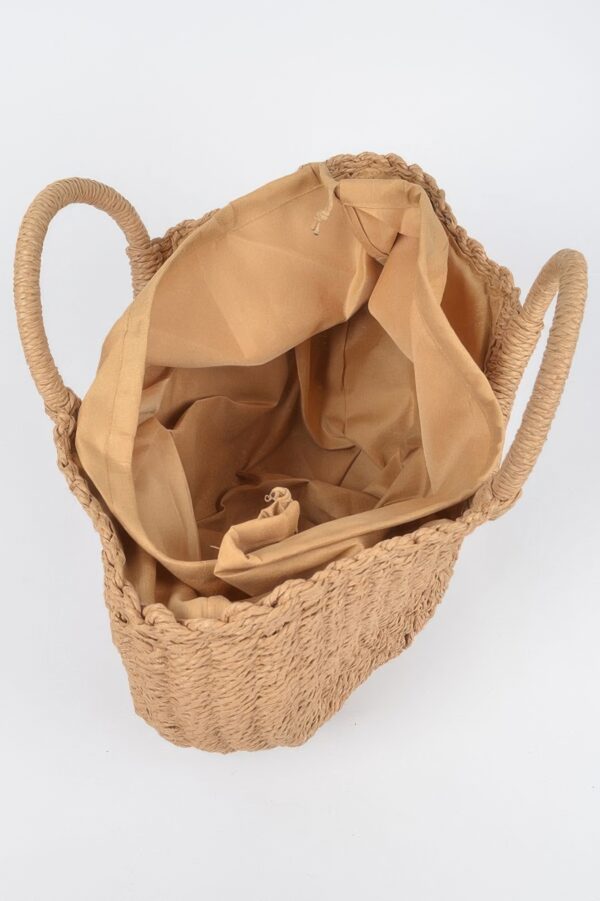 Beach Time Bag – Straw Oversized Woven Tote