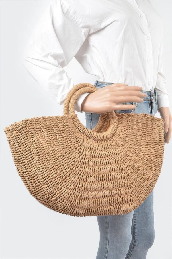 Beach Time Bag – Straw Oversized Woven Tote