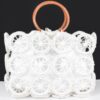Monotone Crochet Handbag – Structured Mini Tote