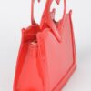 Enamel Top Handle Mini Bag – Glossy Structured Silhouette