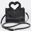 Enamel Top Handle Mini Bag – Glossy Structured Silhouette