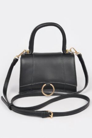 Vegan Top Handle Bag – Structured Mini Satchel