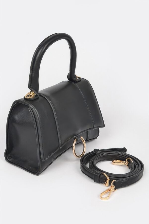 Vegan Top Handle Bag – Structured Mini Satchel