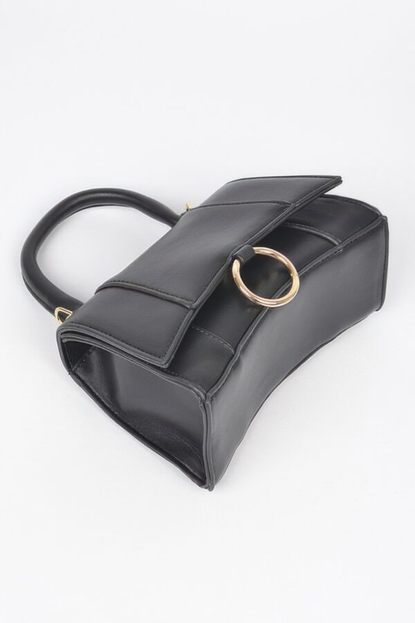 Vegan Top Handle Bag – Structured Mini Satchel