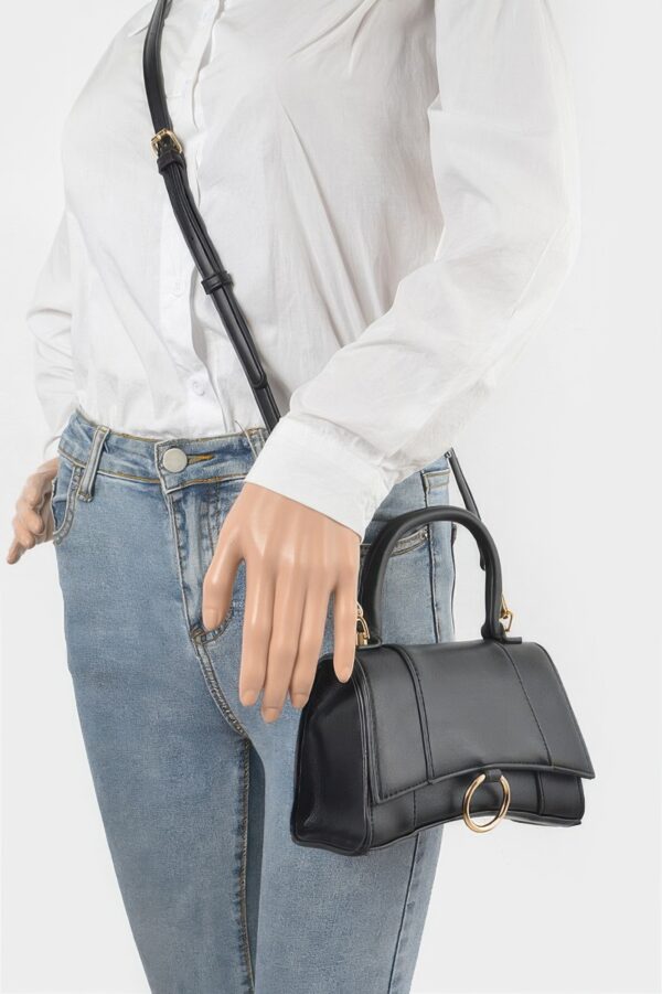 Vegan Top Handle Bag – Structured Mini Satchel