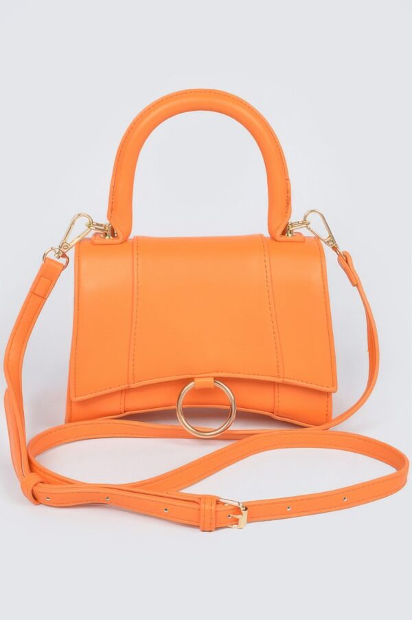 Vegan Top Handle Bag – Structured Mini Satchel