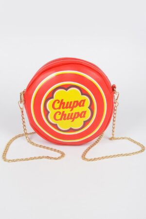 Candy Fun Round Clutch – Glossy PU and Mixed Metal