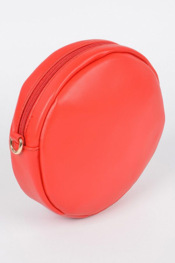 Candy Fun Round Clutch – Glossy PU and Mixed Metal
