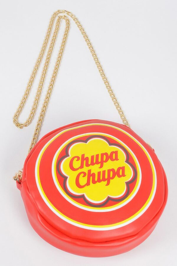 Candy Fun Round Clutch – Glossy PU and Mixed Metal