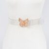 Rhinestone Butterfly Transparent PVC Waist Belt