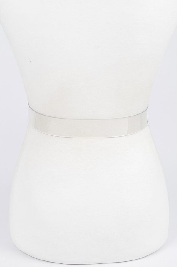 Rhinestone Butterfly Transparent PVC Waist Belt
