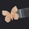 Rhinestone Butterfly Transparent PVC Waist Belt