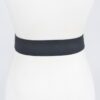 Vegan Elastic Belt with Metal Chain Buckle