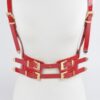 Faux Leather Harness with Structured Silhouette