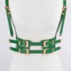 Faux Leather Harness with Structured Silhouette