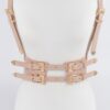 Faux Leather Harness with Structured Silhouette