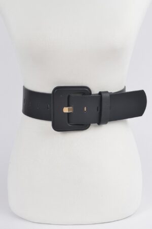 Faux Leather Wide Waist Belt – Sculpting Silhouette
