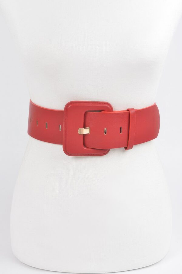 Faux Leather Wide Waist Belt – Sculpting Silhouette