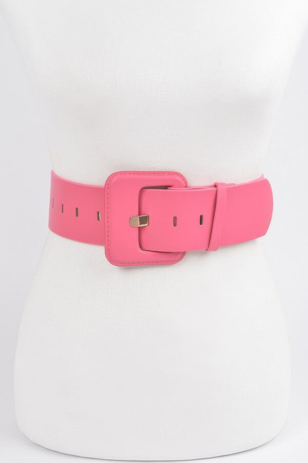 Faux Leather Wide Waist Belt – Sculpting Silhouette