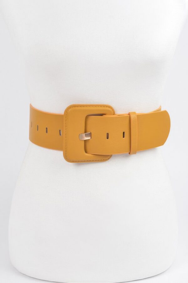 Faux Leather Wide Waist Belt – Sculpting Silhouette