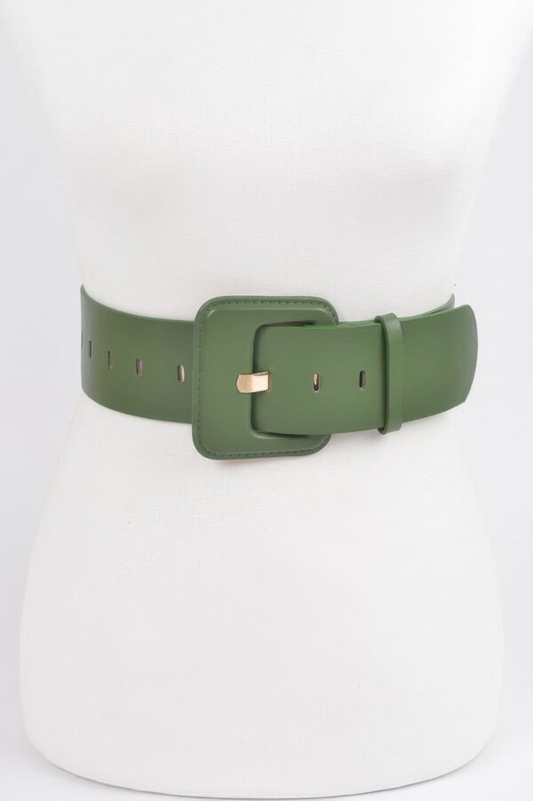 Faux Leather Wide Waist Belt – Sculpting Silhouette