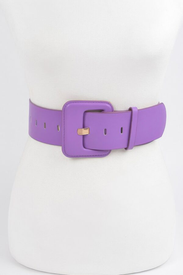 Faux Leather Wide Waist Belt – Sculpting Silhouette