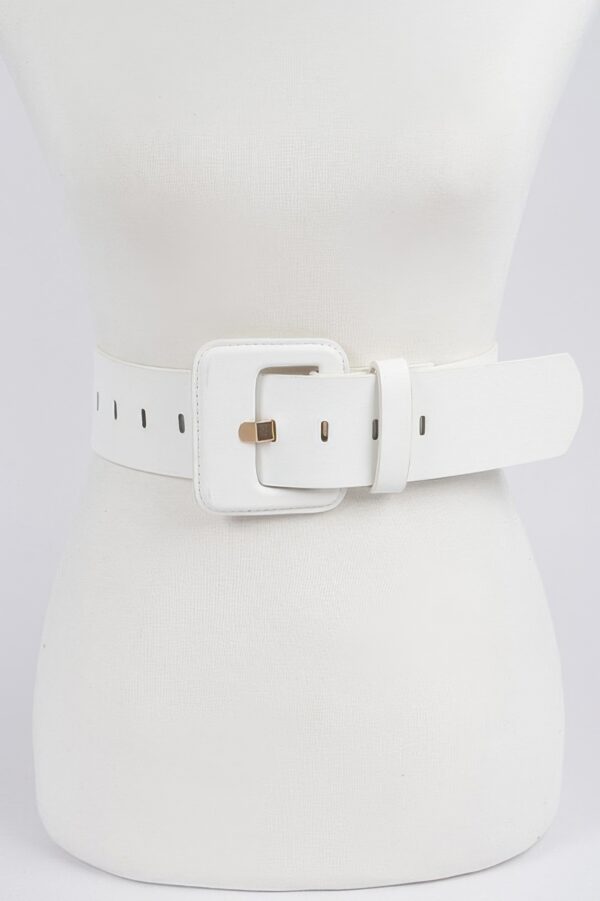 Faux Leather Wide Waist Belt – Sculpting Silhouette