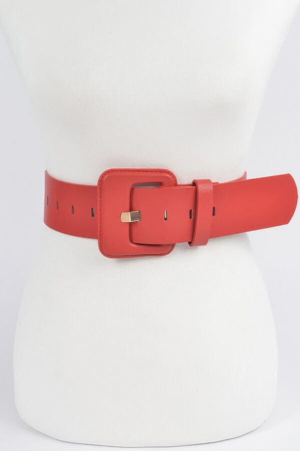 Faux Leather Wide Waist Belt – Sculpting Silhouette