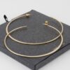 Oversized Metal-Dipped Hoop Earrings