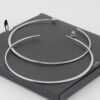 Oversized Metal-Dipped Hoop Earrings
