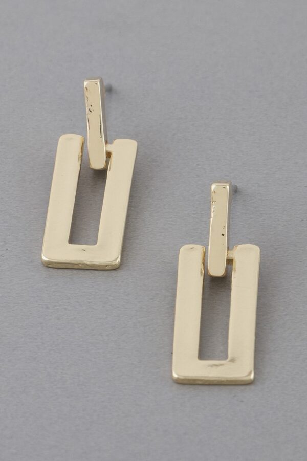 Open Frame Geometric Earrings – Minimal Modern