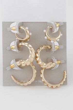 Hoop Earrings Set – Mixed Sizes for Layered Looks