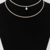 Double-Row Jewel Coil Necklace – Sculptural Shine