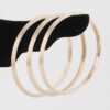 Triple Flat Bracelet – Polished Stacked Bangle
