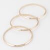 Triple Flat Bracelet – Polished Stacked Bangle
