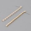 Crystal Bar Drop Earrings – Slim Crystal-Encrusted Bar