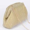 Rhinestone Party Clutch – Structured Metallic Accent