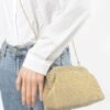 Rhinestone Party Clutch – Structured Metallic Accent