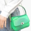 Hologram Mirror Top Handle Bag – Compact Glossy Handbag