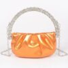 Mini Metallic Crossbody with Stone Handle
