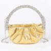 Mini Metallic Crossbody with Stone Handle