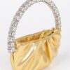 Mini Metallic Crossbody with Stone Handle
