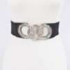 Triple O Ring Elastic Waist Belt – Wide O-Ring Buckle