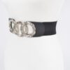 Triple O Ring Elastic Waist Belt – Wide O-Ring Buckle