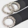 Triple O Ring Elastic Waist Belt – Wide O-Ring Buckle