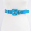 Hologram Metallic Slim Belt – Glossy Holographic Finish