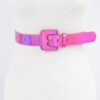 Hologram Metallic Slim Belt – Glossy Holographic Finish