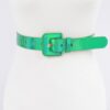 Hologram Metallic Slim Belt – Glossy Holographic Finish