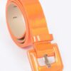 Hologram Metallic Slim Belt – Glossy Holographic Finish