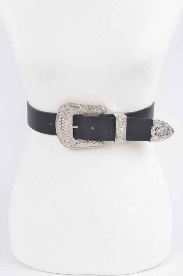 Multi Metal Belt – Mixed Metal Accent on Polyurethane